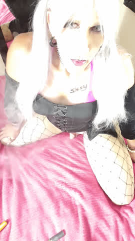 Little Dick Sissy Smoking Tiny gif