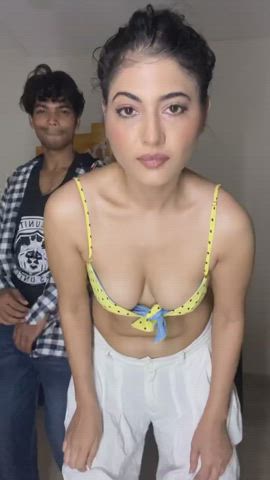 Big Tits Cleavage Desi Indian Tits gif