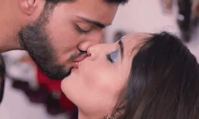 Indian Kissing Romantic gif