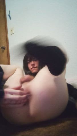 Femboy Fingering Solo gif