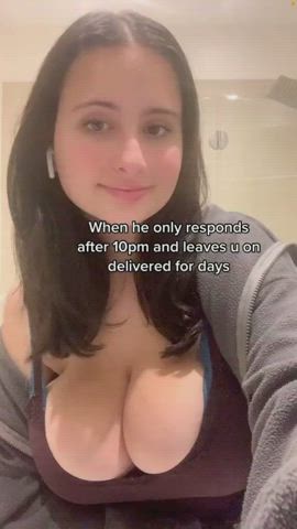 big tits busty cleavage gif