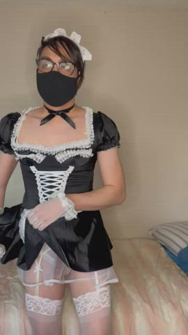 asian femboy maid gif