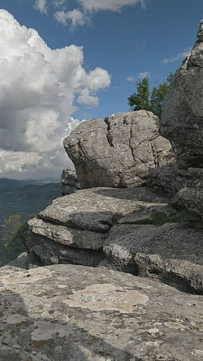 Walking among the rocks