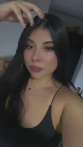 latina long hair webcam gif