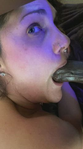 MILF Deep throat BBC