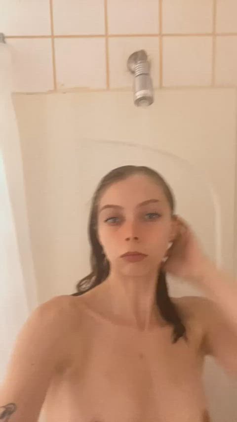 ass boobs masturbating natural tits onlyfans petite pussy shower teen gif