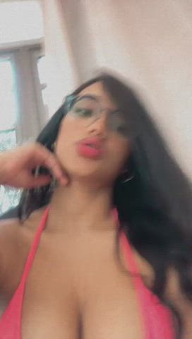 Big Tits Camgirl Colombian Latina Model Sex Tattoo Tits gif