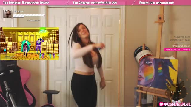 Big Tits Camgirl Dancing gif