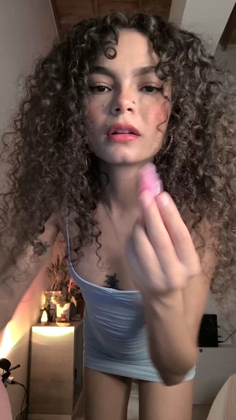 curly hair curvy erotica petite tiktok gif