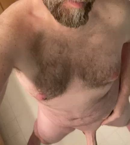 amateur bwc big dick cock homemade jerk off masturbating shaved solo gif