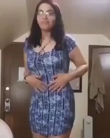 abs asian big ass brunette curvy funny porn glasses hourglass sfw tiktok gif