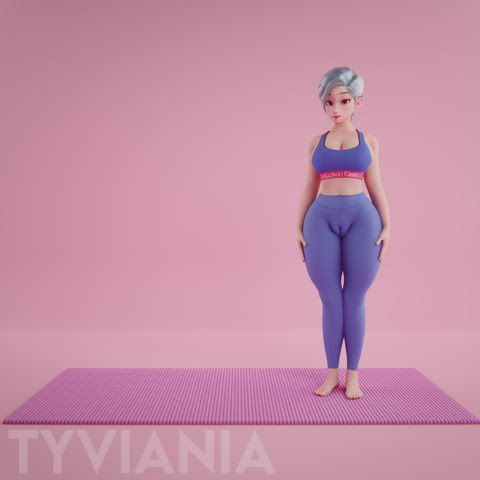 Pawg SFM Thick Yoga Yoga Pants gif