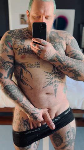 amateur bear big dick muscles onlyfans tattooed thick thick cock thick thighs gif