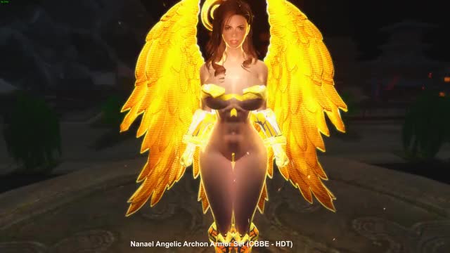 Nanael Angelic Archon Armor Set (CBBE - HDT)