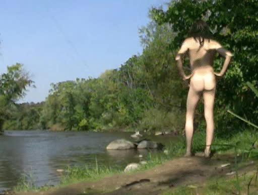 3-D wigglegram gif - Milwaukee River pose by Mark Heffron