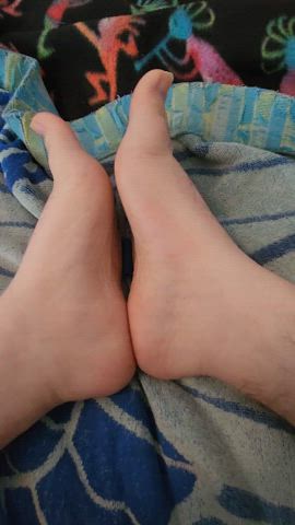 My feet in the morning