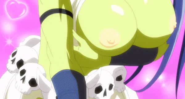 ahegao anime big tits monster girl gif