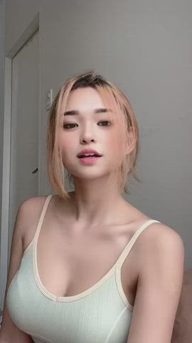 asian babe cute model smile vietnamese gif