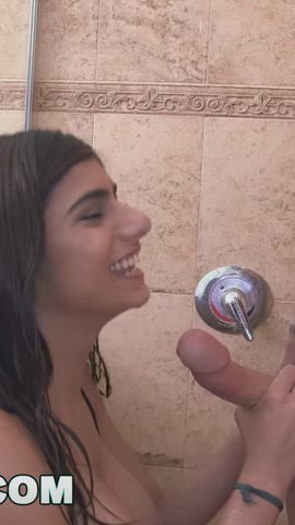 60fps AI Upscaled Blowjob Interpolated Mia Khalifa gif