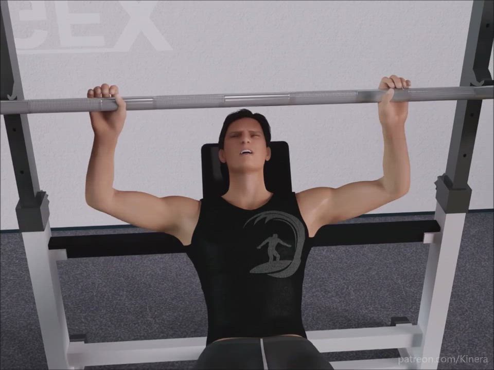 3D Animation Big Tits Gym Trans gif