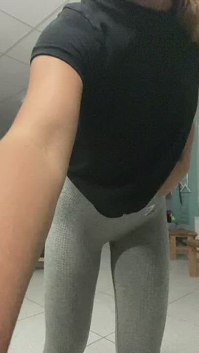 was too horny at the gym..had to show you my tits! another girl was in the shower