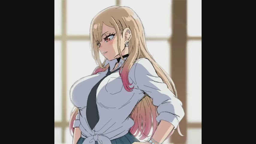 Anime Flashing Titty Drop gif