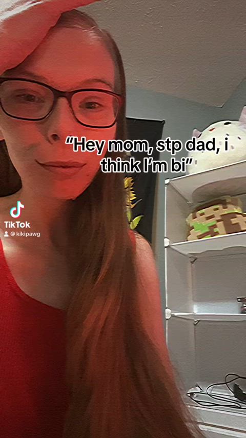 blonde tiktok glasses bisexual gif