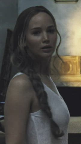 Jennifer Lawrence in Mother (Color corrected to make the dress more see through)