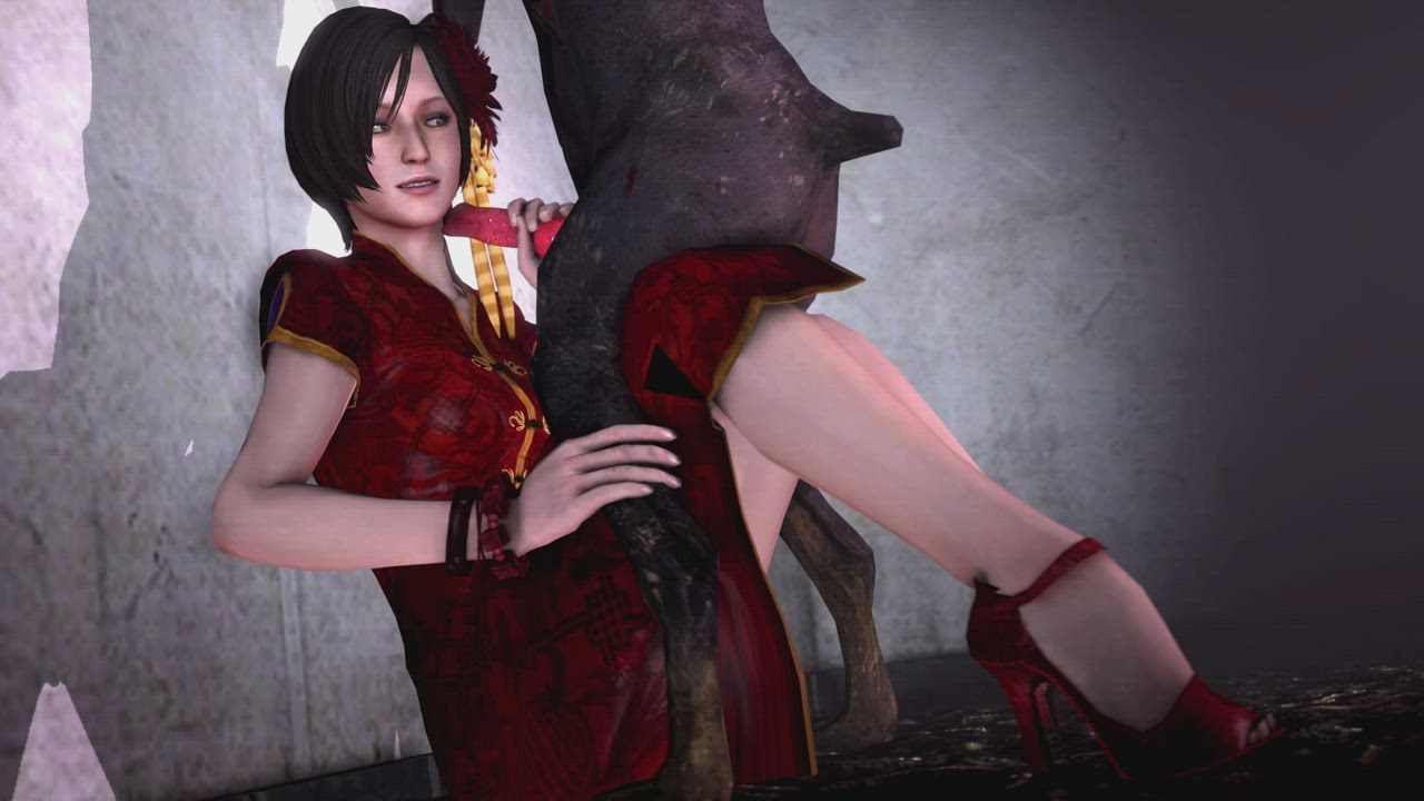 Ada Wong sucked and fucked dog (Blueberg) [Resident Evil]