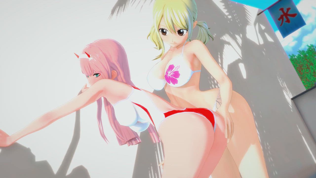 3D Ass Girls Hentai Pink gif