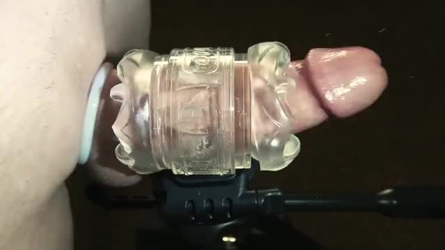 Fleshlight cock stroking