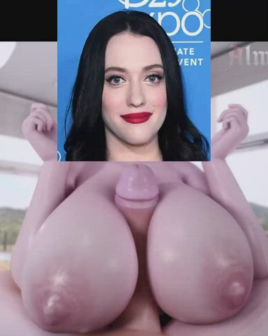 Care to join me between Kat Dennings' milkers?