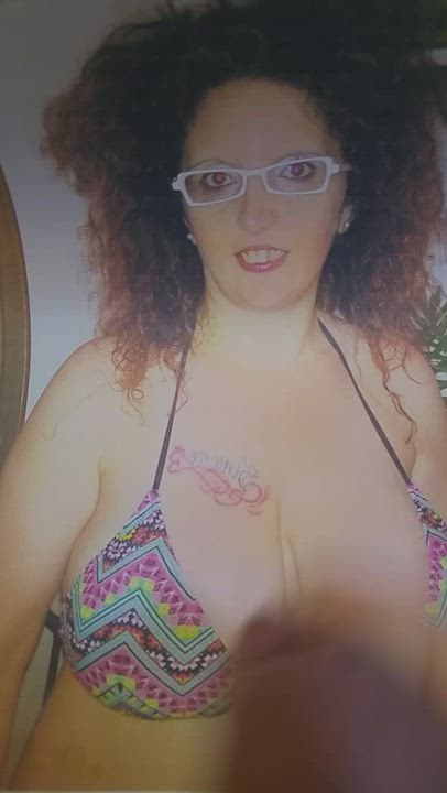 Big Tits Cum Cumshot Italian Jerk Off Tribute gif