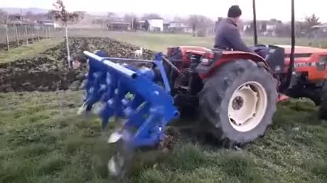 This ploughing machine