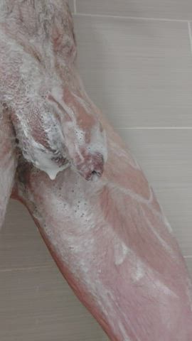 Soapy shower pee