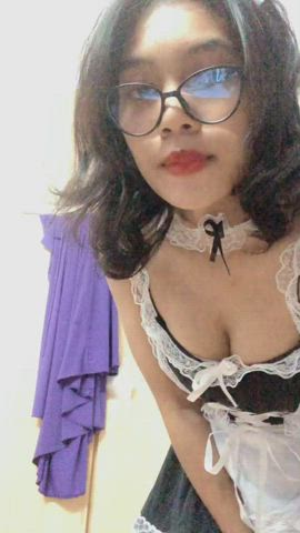 Cosplay Maid Malaysian TikTok gif