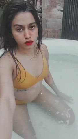 Bathtub Bikini Indian gif