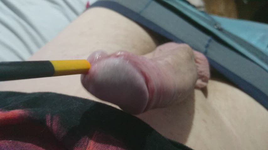 Big Dick Erection Masturbating Shaved Uncut gif