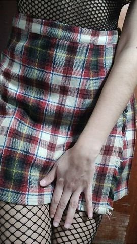 Homemade Latina Schoolgirl Selfie Sensual Skirt gif