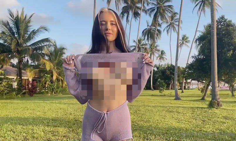 censored slow motion tits gif