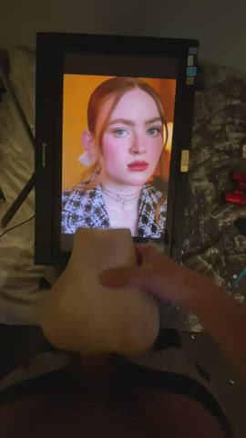 Sadie sink Pocketpussy cumshot tribute