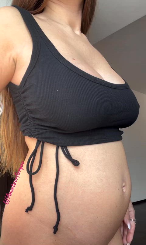 5 months pregnant, my boobs are already 2 size bigger...