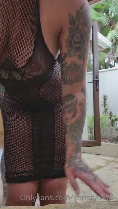 Lingerie Tattoo Tits gif