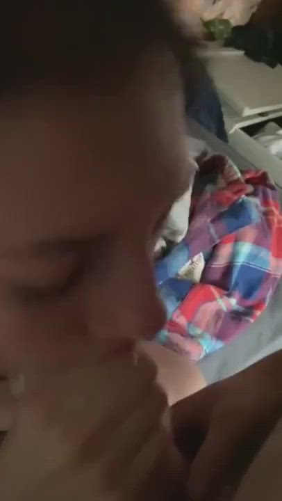 Amateur Blowjob Facial Homemade Teen gif