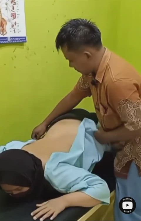 asian big ass curvy doctor hijab indonesian massage medical muslim topless gif
