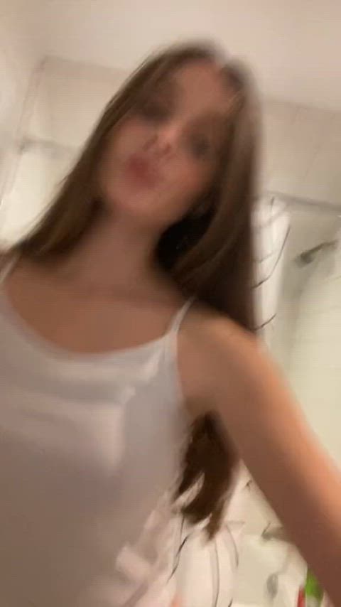 see through clothing tank top tiktok real-girls-on-tiktok gif