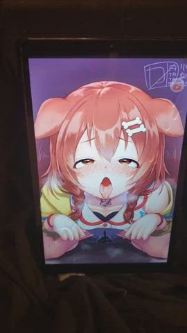 ahegao anime cum cumshot tribute gif