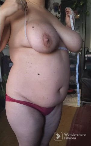 big tits chubby huge tits natural natural tits white girl wife gif