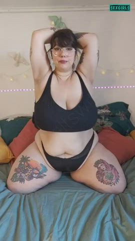 bbw belly button big tits goth huge tits ssbbw gif