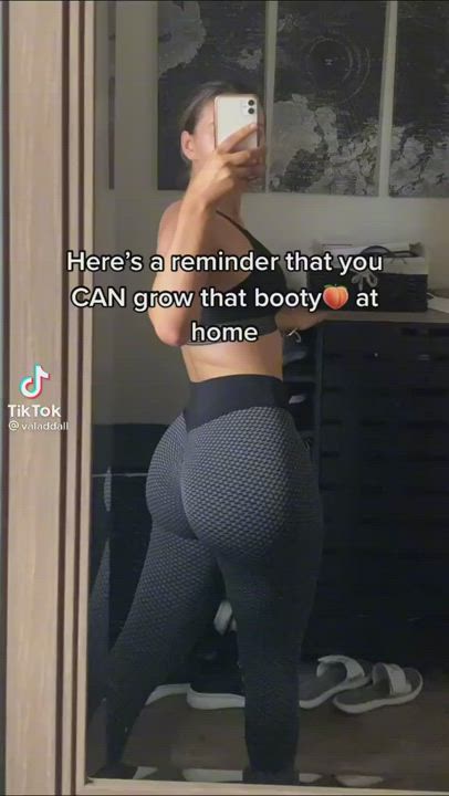 Ass Fitness Latina Leggings Muscular Girl TikTok Workout gif